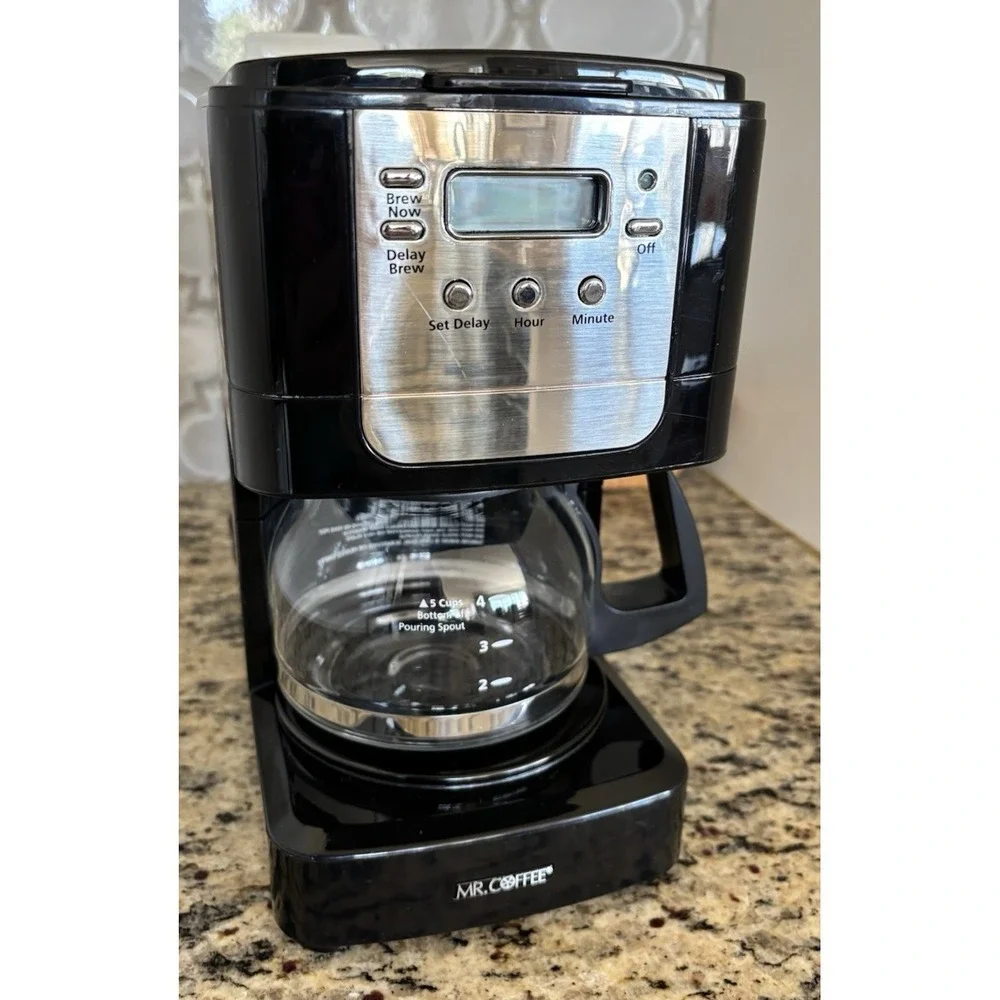 Mr. Coffee jwx3 5 Cup Programmable Coffee Maker w/ Carafe & Basket -TESTED/WORKS
